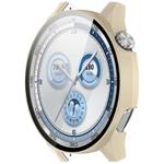 For Huawei Watch GT 5 46mm Tempered Glass Film Integrated PC Watch Protective Case(Ivory White)