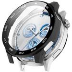 For Huawei Watch GT 5 46mm Graduated style Tempered Glass Film Integrated PC Watch Case(Black)