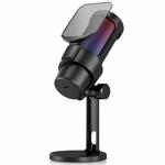 M8 Professional Desktop Condenser Microphone With RGB Light