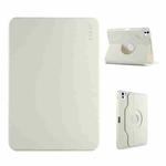 For iPad Pro 11 2024 ENKAY 360 Rotation TPU Leather Smart Tablet Case with Pen Slot(Beige)