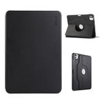 For iPad Air 11 2024 / 2025 / Air 10.9 2022 ENKAY 360 Rotation TPU Leather Smart Tablet Case with Pen Slot(Black)