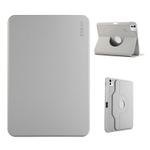 For iPad Air 11 2024 / 2025 / Air 10.9 2022 ENKAY 360 Rotation TPU Leather Smart Tablet Case with Pen Slot(Grey)
