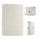 For iPad Air 11 2024 / 2025 / Air 10.9 2022 ENKAY 360 Rotation TPU Leather Smart Tablet Case with Pen Slot(Beige)