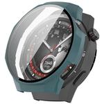 For Huawei Watch GT 5 Pro 46mm Ordinary Style Tempered Glass Film Integrated PC Watch Case(Pine Green)