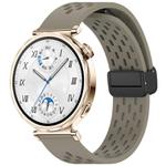 For Huawei Watch GT 5 41mm Folding Magnetic Buckle Silicone Watch Band(Space Gray)