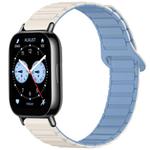 For Redmi Watch 5 Lite Two Color Magnetic Buckle Silicone Watch Band(White Mist Blue)