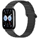 For Redmi Watch 5 Lite Two Color Magnetic Buckle Silicone Watch Band(Black)