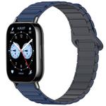 For Redmi Watch 5 Lite Two Color Magnetic Buckle Silicone Watch Band(Midnight Blue Gray)