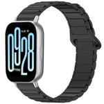 For Redmi Watch 5 Active Two Color Magnetic Buckle Silicone Watch Band(Black)