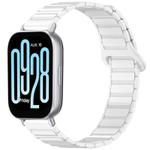 For Redmi Watch 5 Active Two Color Magnetic Buckle Silicone Watch Band(Ceramic White)