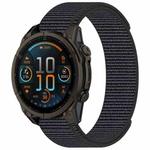 For Garmin Fenix 8 AMOLED 43mm Nylon Hook and Loop Fastener 20mm Watch Band(Gray)