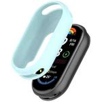 For Xiaomi Smart Band 9 NFC Glossy Surface Silicone Watch Protective Case(Haze Blue)