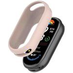 For Xiaomi Smart Band 9 NFC Glossy Surface Silicone Watch Protective Case(PInk)