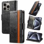 For iPhone 16 Pro CaseNeo Splicing Dual Magnetic Buckle Leather Phone Case(Black)