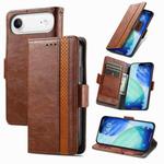 For iPhone Air CaseNeo Splicing Dual Magnetic Buckle Leather Phone Case(Brown)