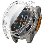 For Garmin Fenix 8 AMOLED 51mm Tempered Glass Film Integrated PC Watch Case(Transparent)