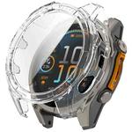 For Garmin Fenix 8 AMOLED 47mm Tempered Glass Film Integrated PC Watch Case(Transparent)