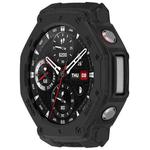 For Amazfit T-Rex3 Armor Hollow TPU Half Coverage Watch Case(Black)