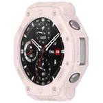 For Amazfit T-Rex3 Armor Hollow TPU Half Coverage Watch Case(Light Pink)