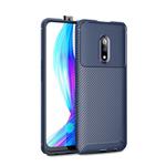 Beetle Series Carbon Fiber Texture Shockproof TPU Case for OPPO realme X(Blue)
