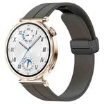 For Huawei Watch GT5 41mm Folding Magnetic Buckle Silicone Watch Band(Space Grey)