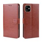 Retro Crazy Horse Texture Horizontal Flip Leather Case for iPhone 11 6.1 inch, with Holder & Card Slots & Photo Frame(Brown)