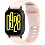 For Redmi Watch 5 Active Youth Version Solid Color Quick Release Silicone Watch Band(Light Pink)