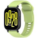 For Redmi Watch 5 Active Youth Version Solid Color Quick Release Silicone Watch Band(Lime)