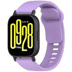 For Redmi Watch 5 Active Youth Version Solid Color Quick Release Silicone Watch Band(Purple)