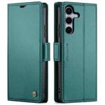 For Samsung Galaxy S25+ 5G CaseMe 023 Butterfly Buckle Litchi Texture RFID Anti-theft Leather Phone Case(Green)