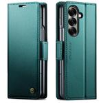 For Samsung Galaxy Z Fold7 CaseMe 023 Butterfly Buckle Litchi Texture RFID Anti-theft Leather Phone Case(Green)