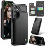 For Samsung Galaxy S24 FE 5G CaseMe C22 Card Slots Holder RFID Anti-theft Phone Case(Black)