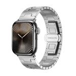 For Apple Watch 46mm / 49mm / 45mm / 44mm Titanium Alloy Metal Watch Band(Silver)