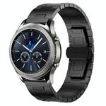 For Samsung Galaxy Gear S3 Classic Titanium Alloy 22mm Metal Watch Band(Black)