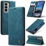 For OPPO Reno12 5G Global CaseMe 013 Multifunctional Horizontal Flip Leather Phone Case(Blue)