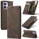 For OPPO Reno13 F 4G / 5G CaseMe 013 Multifunctional Horizontal Flip Leather Phone Case(Coffee)