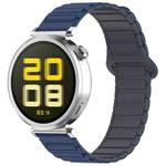 For Amazfit Active 20mm Dual Color Magnetic Buckle Silicone Watch Band(Blue+Grey)