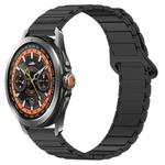 For Xiaomi Watch S4 Sport Dual Color Magnetic Buckle 22mm Silicone Watch Band(Black)