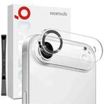 For iPhone 17 Air NORTHJO Camera Lens Protector Glitter Ring 3D Tempered Glass Film(Black)