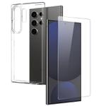For Samsung Galaxy S25 Ultra 5G NORTHJO TPU Case with Screen Film, Support Fingerprint Unlock(Transparent)