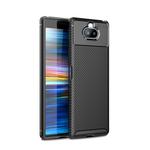 Beetle Series Carbon Fiber Texture Shockproof TPU Case for Sony Xperia 20(Black)