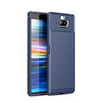Beetle Series Carbon Fiber Texture Shockproof TPU Case for Sony Xperia 20(Blue)