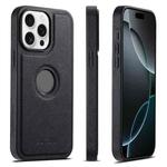 For iPhone 16 Pro Suteni G1 Cross Texture MagSafe Phone Case(Black)