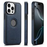 For iPhone 16 Pro Suteni G1 Cross Texture MagSafe Phone Case(Blue)