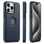 For iPhone 15 Pro Max Suteni G1 Cross Texture MagSafe Phone Case(Blue)
