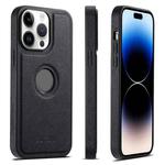 For iPhone 14 Pro Max Suteni G1 Cross Texture MagSafe Phone Case(Black)