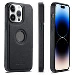 For iPhone 14 Pro Suteni G1 Cross Texture MagSafe Phone Case(Black)