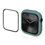 For Apple Watch Series 10 42mm ENKAY Hat-Prince 2 in 1 Candy Color TPU Watch Case with Full Coverage PMMA Soft Film(Green)