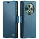 For OPPO Reno12 F /12 FS 5G CaseMe 023 Butterfly Buckle Litchi Texture RFID Anti-theft Leather Phone Case(Blue)