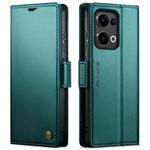 For OPPO Reno13 CaseMe 023 Butterfly Buckle Litchi Texture RFID Anti-theft Leather Phone Case(Green)
